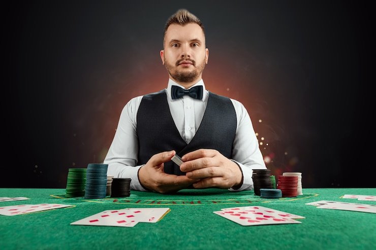Permainan blackjack real-time dengan dealer profesional Tampilan permainan blackjack Macau Pools dengan dealer langsung